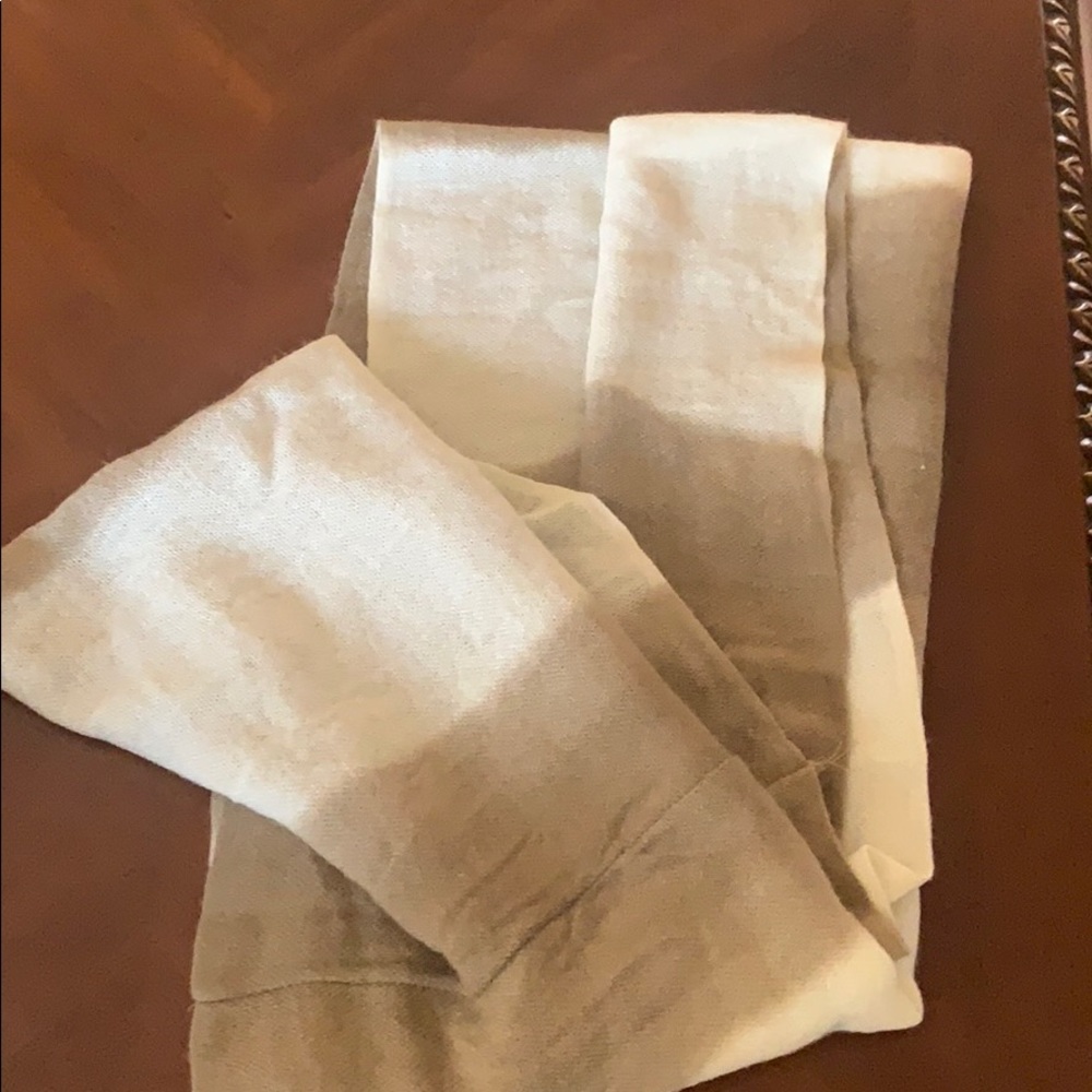 Beige and white infinity scarf from Nordstrom